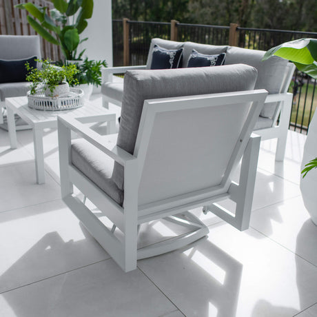 Taylah Swivel 3 - 4pce - Outdoor Lounge Setting