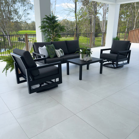 Taylah Swivel 3 - 4pce - Outdoor Lounge Setting