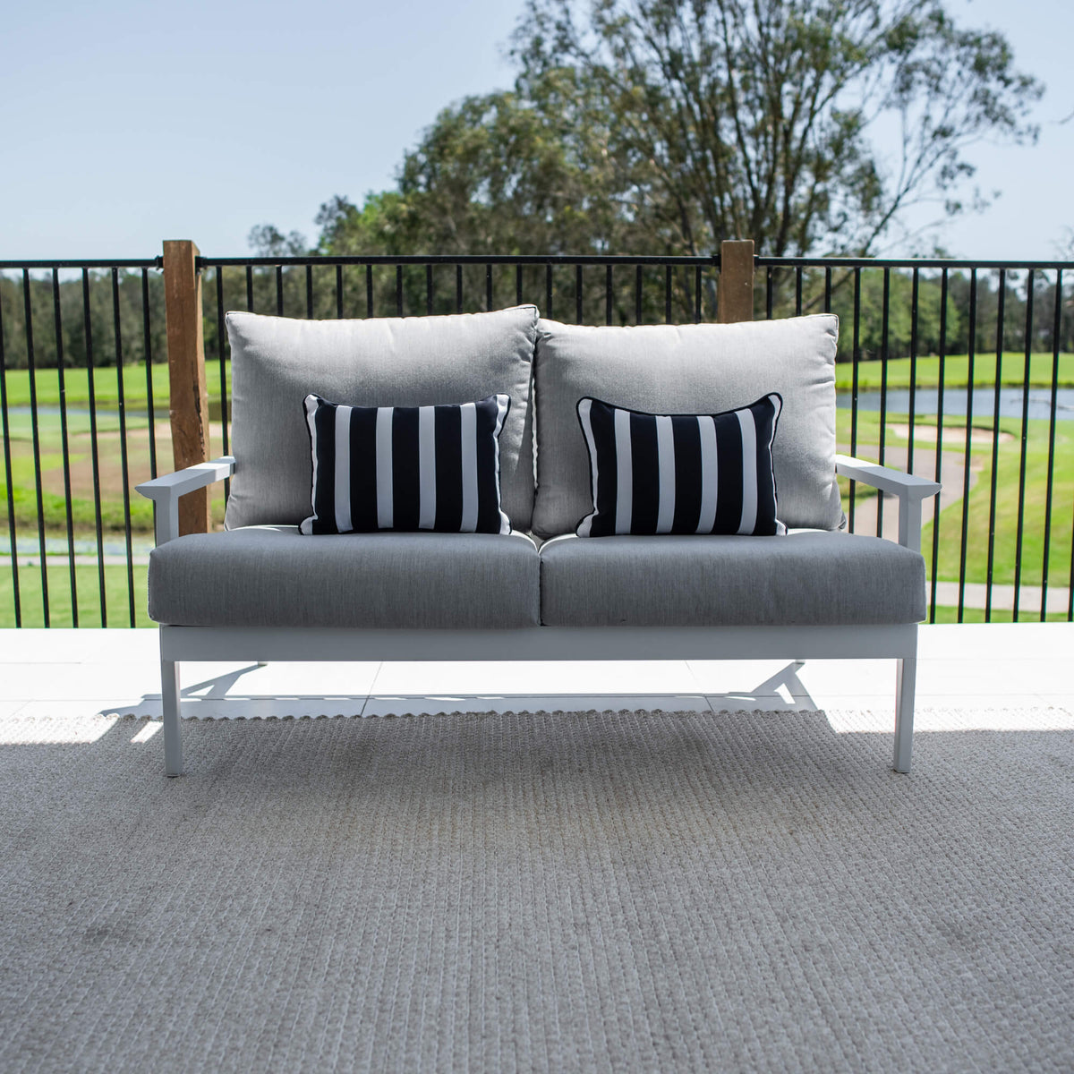 Peru Aluminium 2 Seater - Outdoor Lounge Single