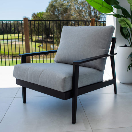 Peru Aluminium Single Sofa - Outdoor Lounge Single