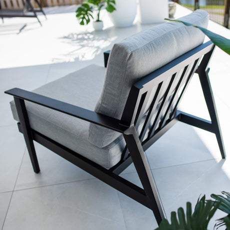 Peru Aluminium Single Sofa - Outdoor Lounge Single