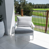 Peru Aluminium Single Sofa - Outdoor Lounge Single