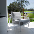 Peru Aluminium Single Sofa - Outdoor Lounge Single