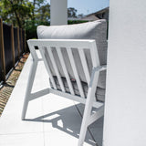 Peru Aluminium Single Sofa - Outdoor Lounge Single