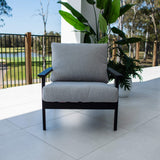 Peru Aluminium Single Sofa - Outdoor Lounge Single