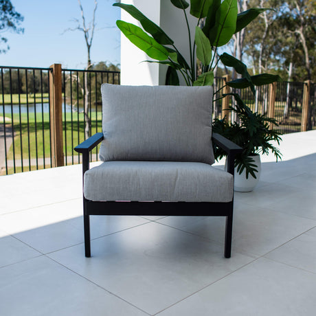 Peru Aluminium Single Sofa - Outdoor Lounge Single