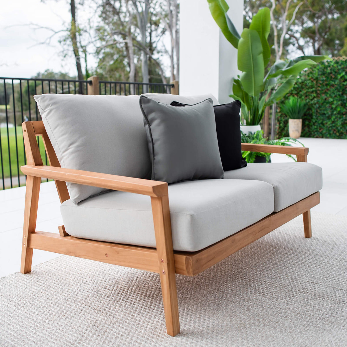 Peru Teak 2 Seater Sofa - Outdoor Lounge