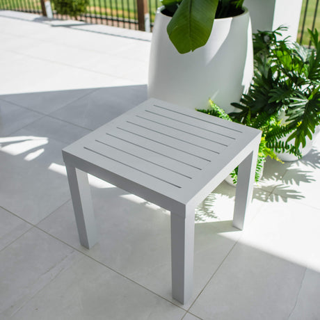 Slat - (49x49) - Outdoor Side Table