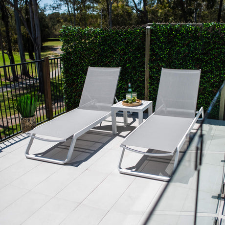 Byron Slat - 3pce - Outdoor Sun Lounge