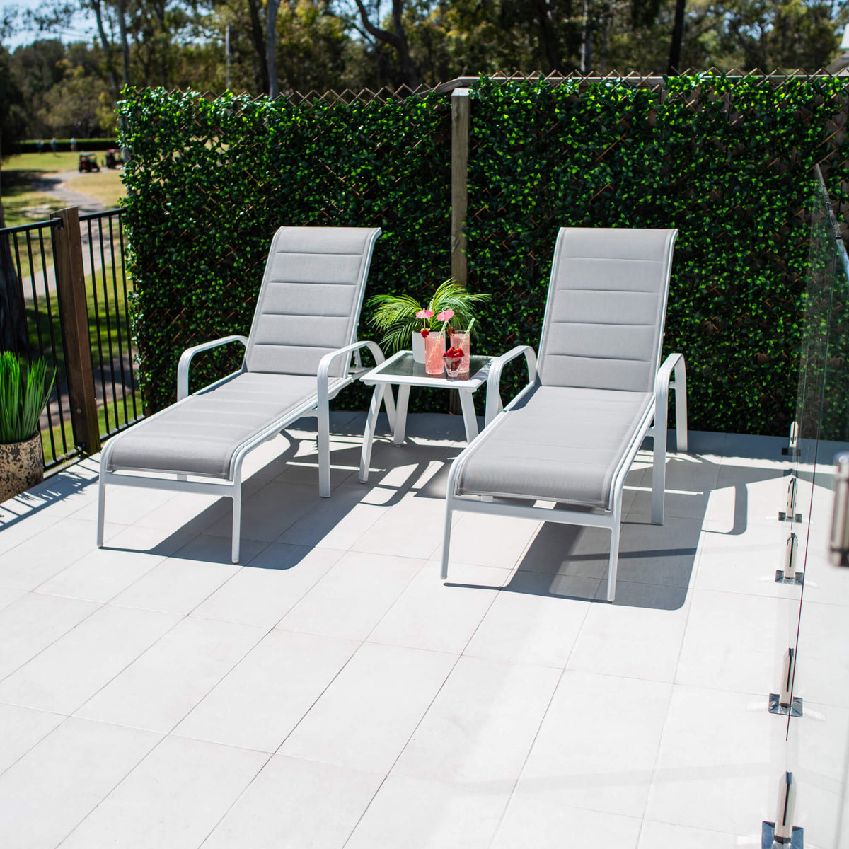 Leona Shelby - 3pce - Outdoor Sun Lounge