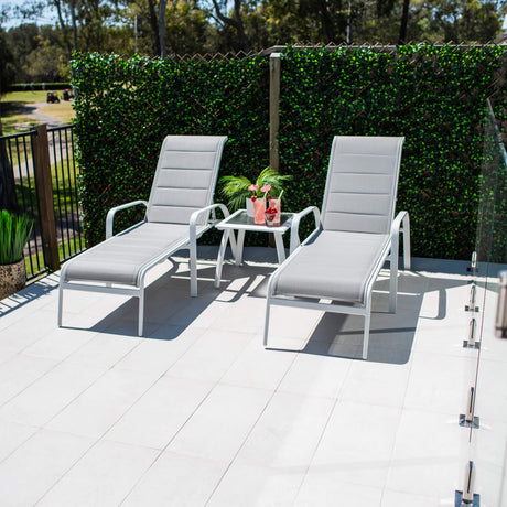 Leona Shelby - 3pce - Outdoor Sun Lounge
