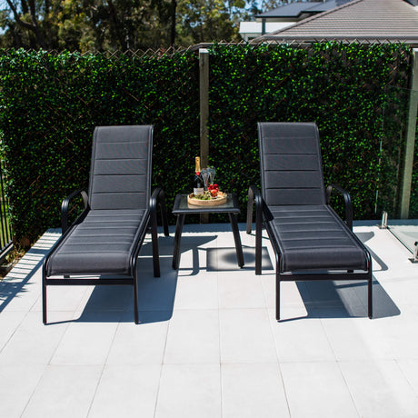 Leona Shelby - 3pce - Outdoor Sun Lounge