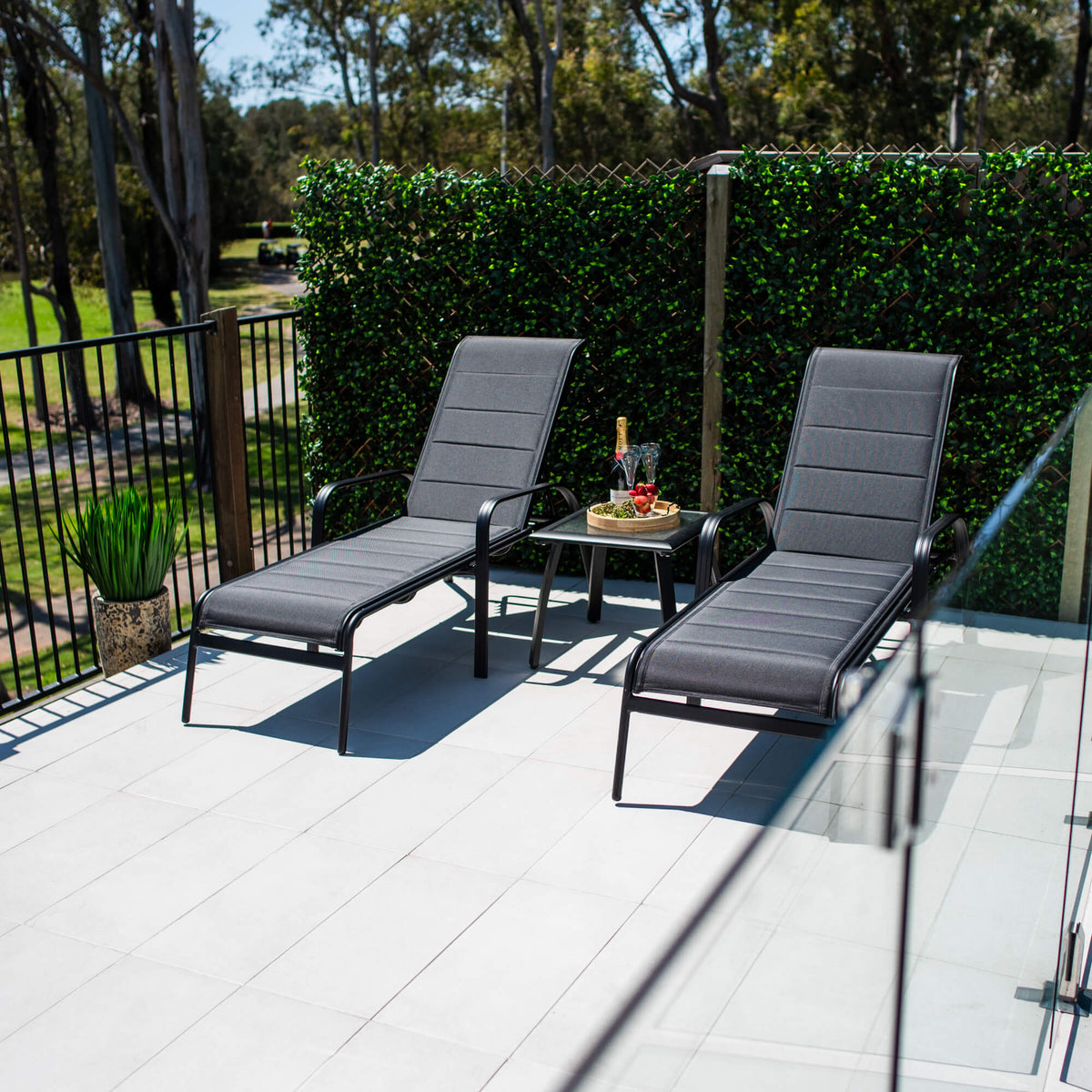 Leona Shelby - 3pce - Outdoor Sun Lounge