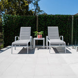 Leona Slat - 3pce - Outdoor Sun Lounge