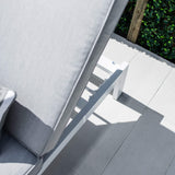 Milan Menzin w/Cushion  - Outdoor Sun Lounge