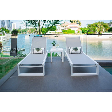 Milan Slat - 3pce - Outdoor Sun Lounge