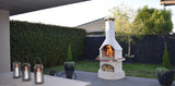 Buschbeck Rondo Fireplace and Pizza Oven - White