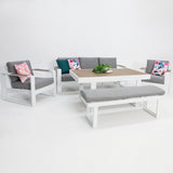Frampton 5pc Lounge Setting - White