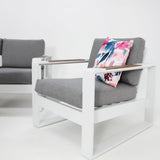 Frampton 5pc Lounge Setting - White