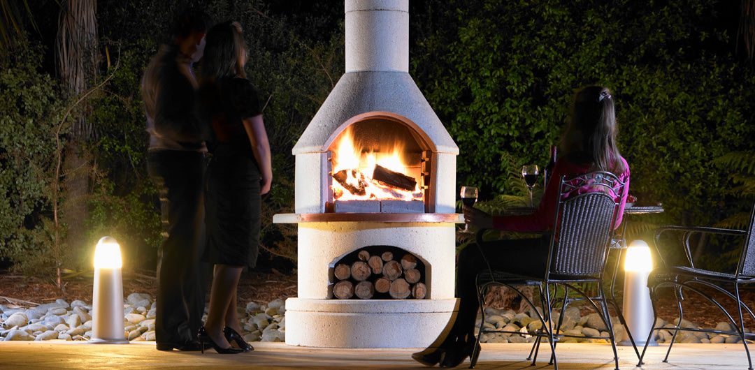 Buschbeck Rondo Fireplace and Pizza Oven - White