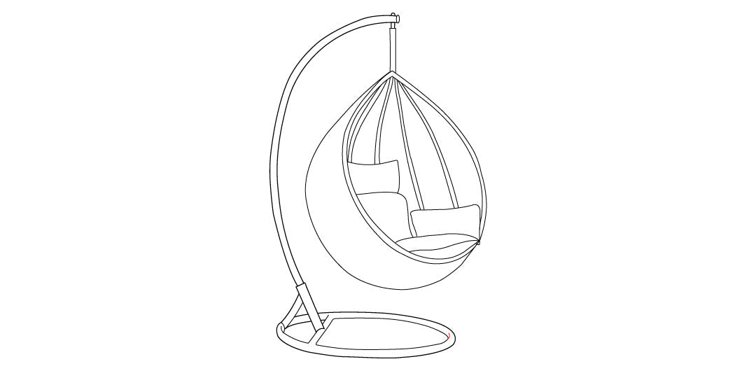 Odie Home Premium Pod Chair Cover - Black