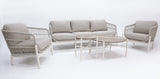 Tallulah 5pc Lounge Setting - Cream
