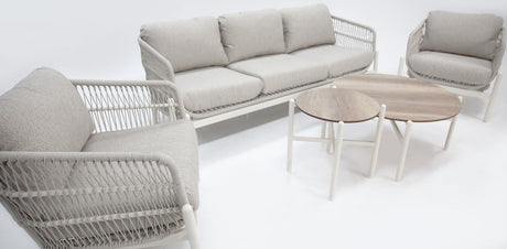 Tallulah 5pc Lounge Setting - Cream