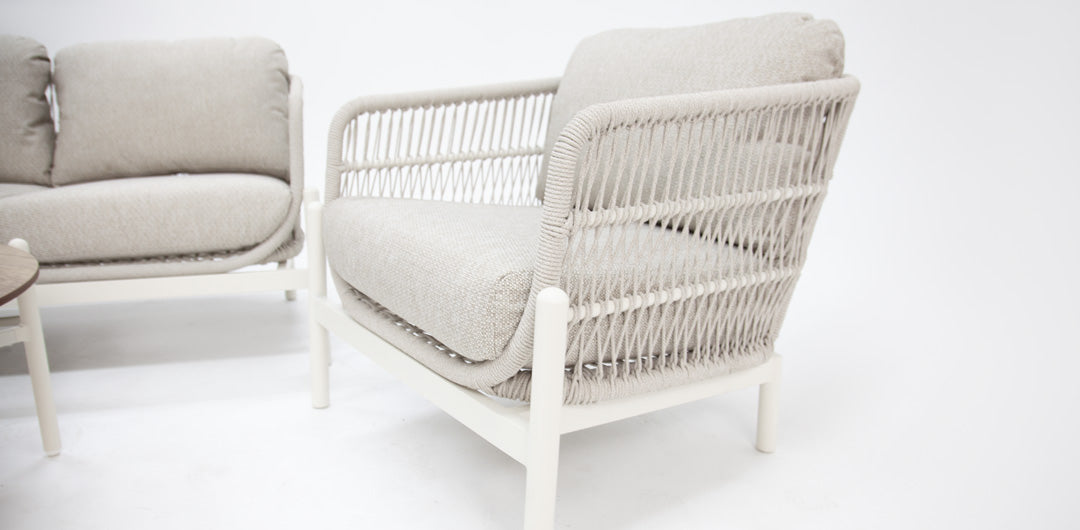 Tallulah 5pc Lounge Setting - Cream