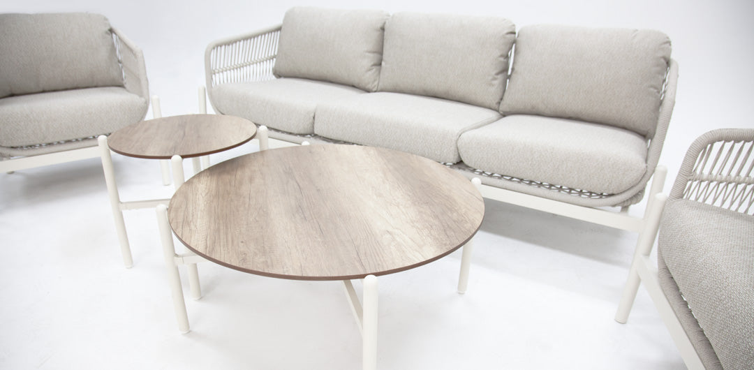 Tallulah 5pc Lounge Setting - Cream