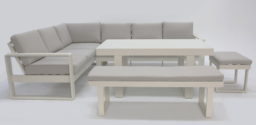Sallsey Corner Lounge Setting - Cream