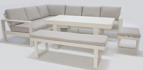 Sallsey Corner Lounge Setting - Cream