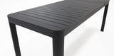 Frankie Azura 7pc Dining Set Armless - Black