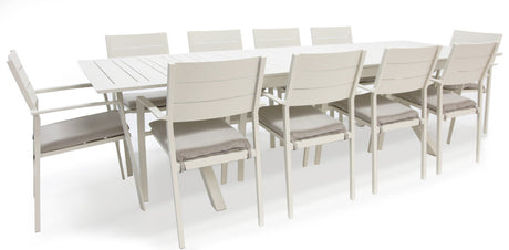 Tyler 11pc Extension Dining Setting - Cream
