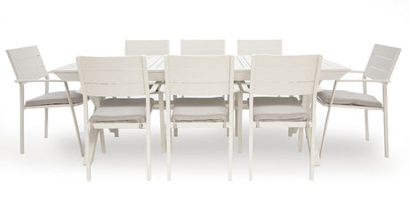 Tyler 11pc Extension Dining Setting - Cream