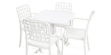 Frankie 5pc Armchair Dining Setting - White