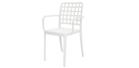 Ravenne Frankie 9pc Armchair Dining Set - White