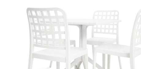 Frankie 5pc Dining Setting - White