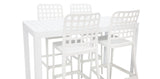 Frankie Armless Remix 5Pc Bar Setting - White