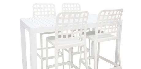 Frankie Armless Remix 5Pc Bar Setting - White