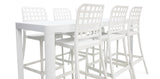 Frankie Remix 7pc Bar Set Armless - White