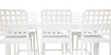 Frankie Remix 7pc Bar Set Armless - White