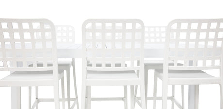 Frankie Remix 7pc Bar Set Armless - White