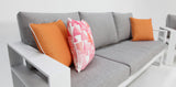 Hayman 311 Lounge Setting with Holste Adjustable Table - White
