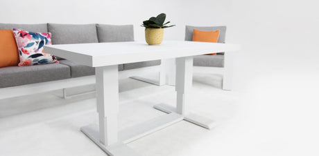 Hayman 311 Lounge Setting with Holste Adjustable Table - White