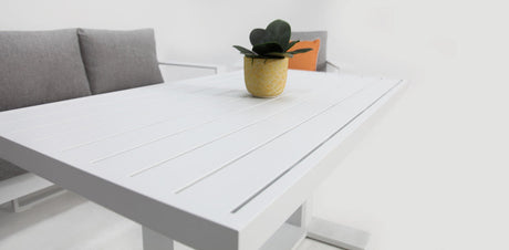 Hayman 311 Lounge Setting with Holste Adjustable Table - White