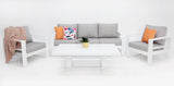 Hayman 311 Lounge Setting with Holste Adjustable Table - White