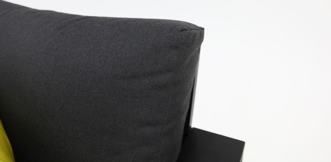 Hayman Corner Lounge Setting with Footstools - Black