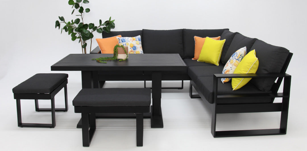 Hayman Holste Corner Lounge Setting - Black