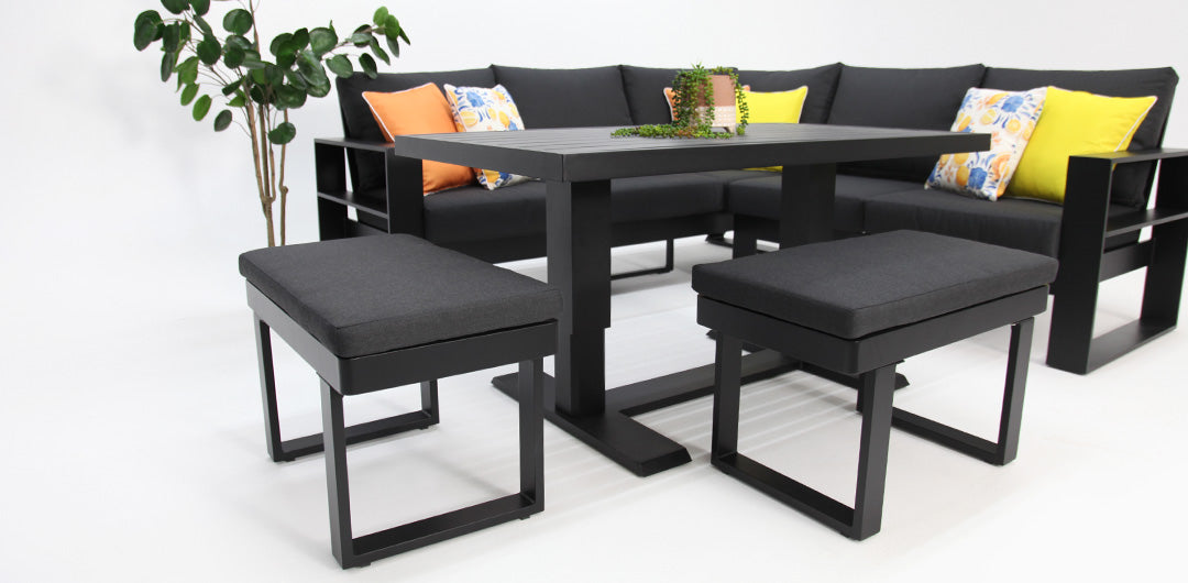 Hayman Holste Corner Lounge Setting - Black