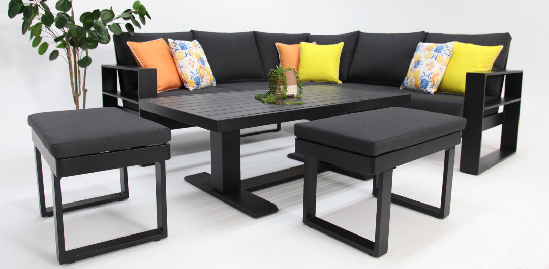 Hayman Holste Corner Lounge Setting - Black
